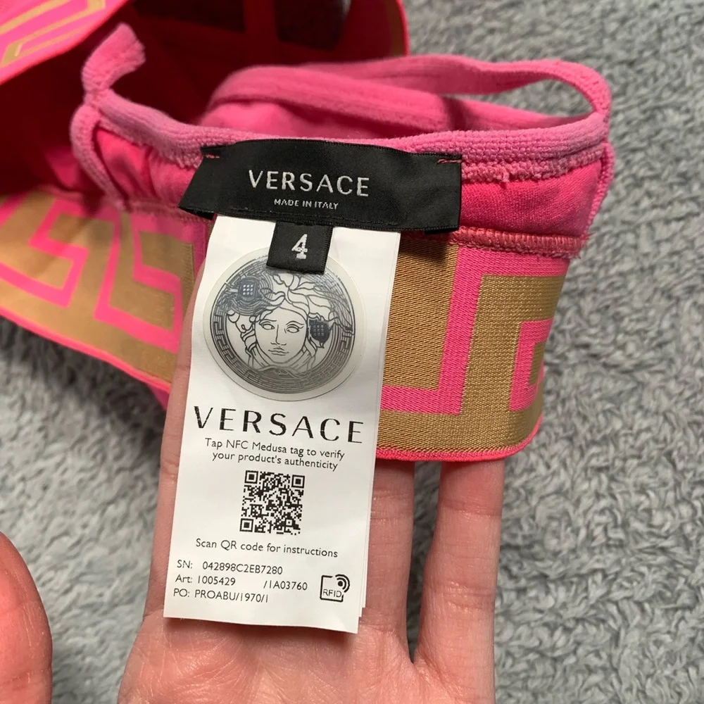 Versace medusa Women's Pink Bralette 4 - Picture 7 of 11